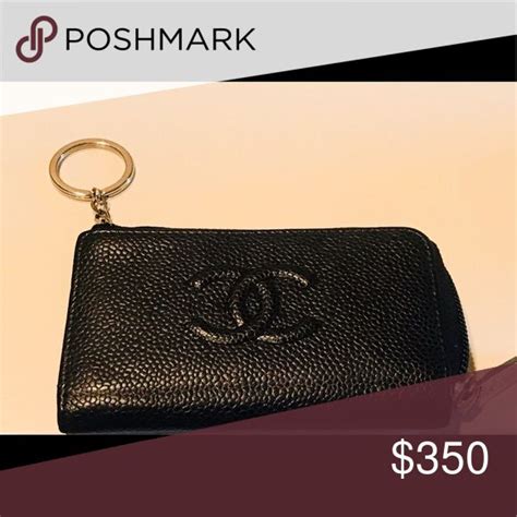 keychain wristlet chain chanel|chanel keychain wallet.